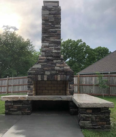 48" Standard Fireplace-Front View